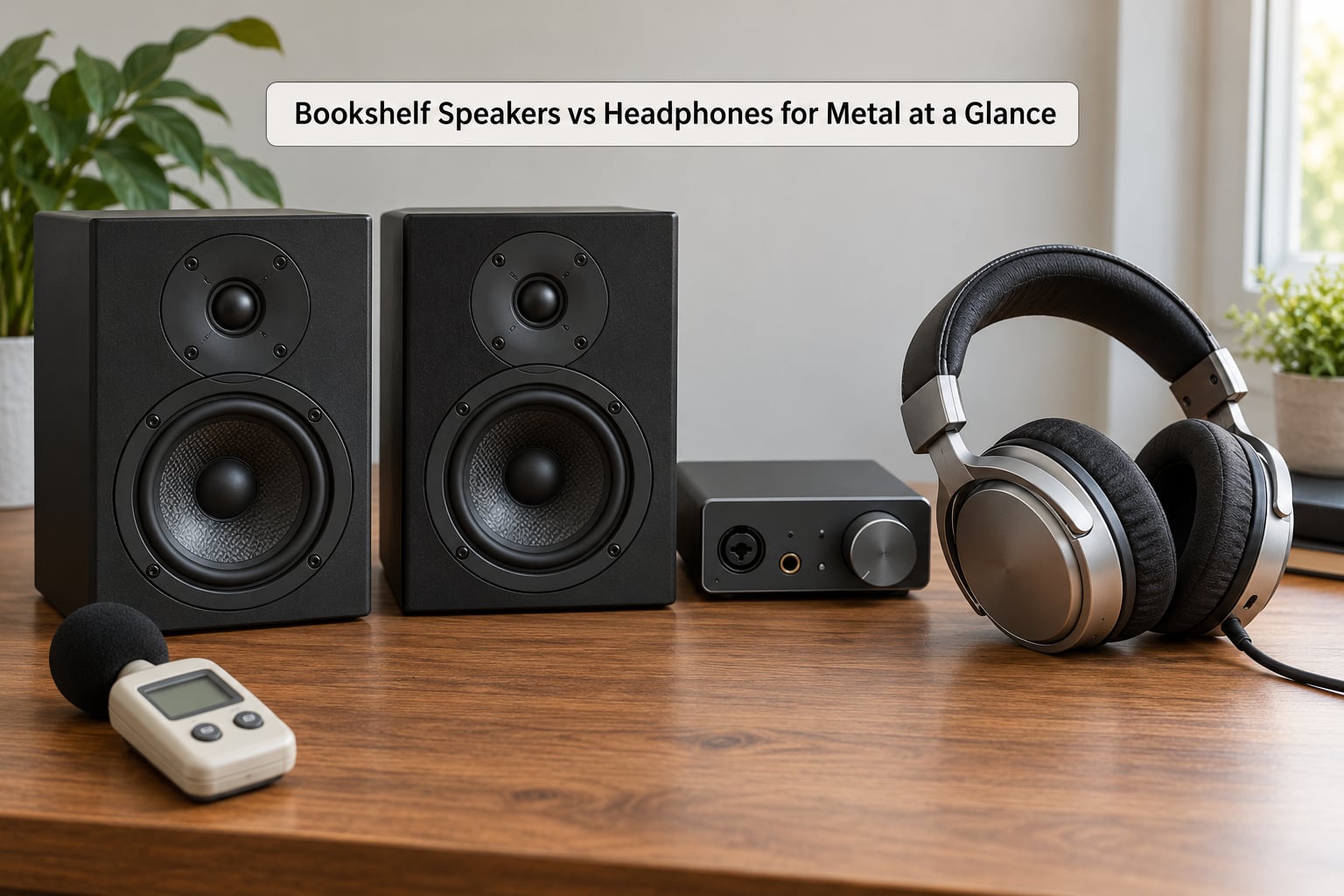 Bookshelf Speakers vs Headphones for Metal at a Glance