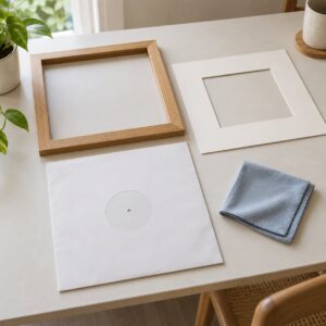 how to frame album covers for display