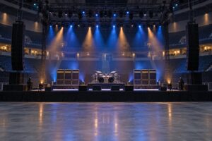 how metal is used in sports arenas