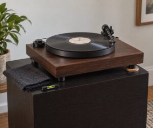 how to reduce vibration from a turntable