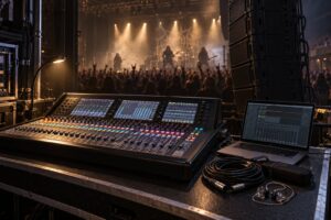 how live sound engineers mix a metal show
