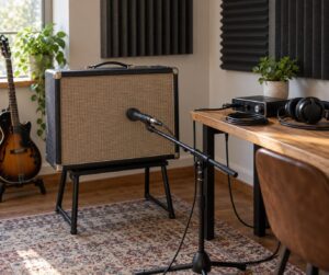 how to mic a guitar cabinet at home