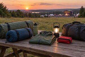 what to pack for a camping music festival