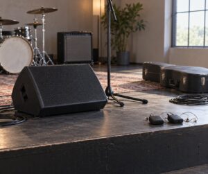 how stage monitors help bands play live