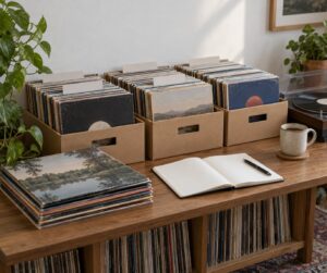 how to organize records by genre or artist