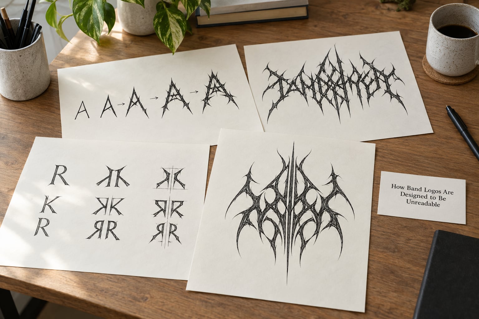 How Band Logos Are Designed to Be Unreadable