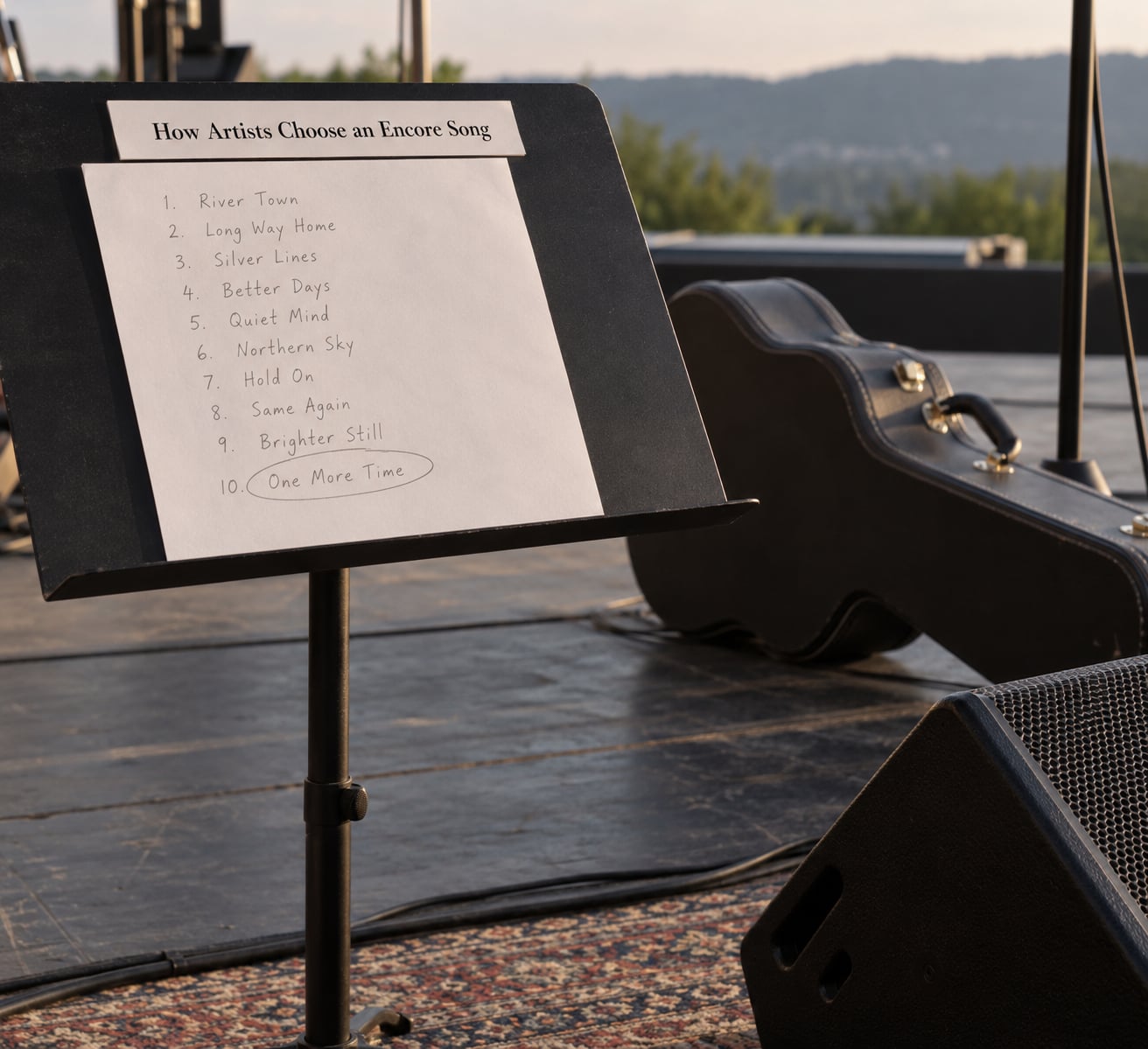 How Artists Choose an Encore Song