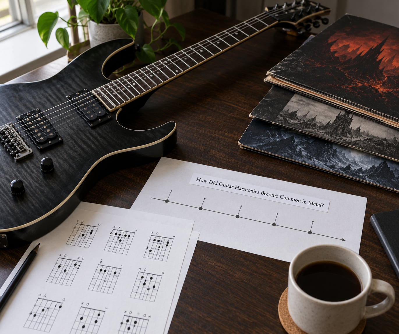 How Did Guitar Harmonies Become Common in Metal?