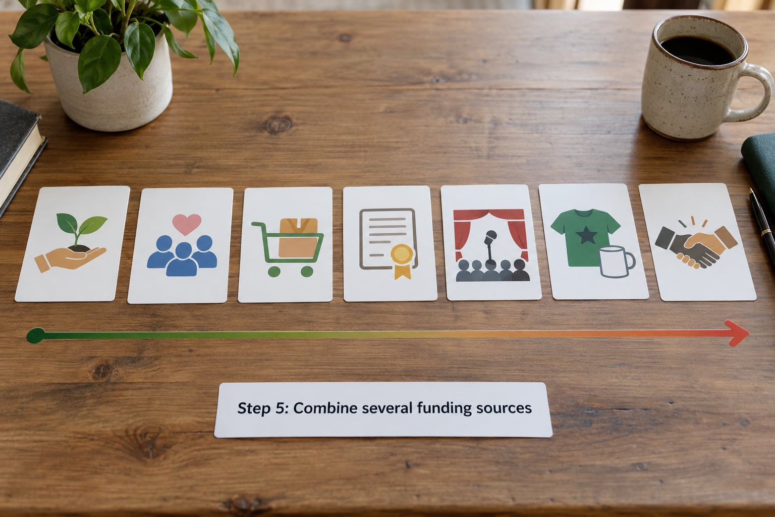 Step 5: Combine several funding sources