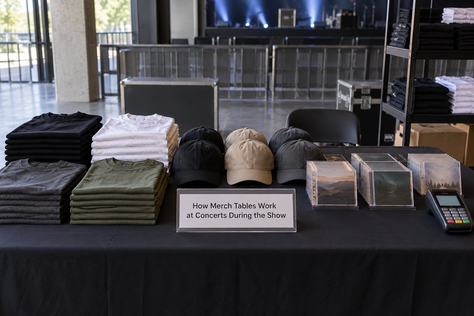 How Merch Tables Work at Concerts During the Show