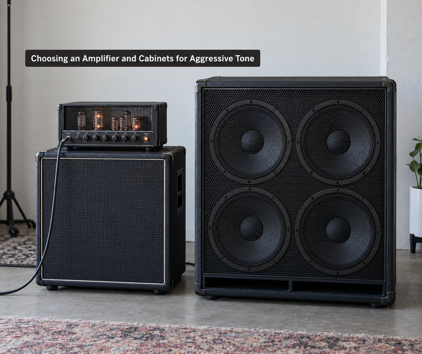 Choosing an Amplifier and Cabinets for Aggressive Tone