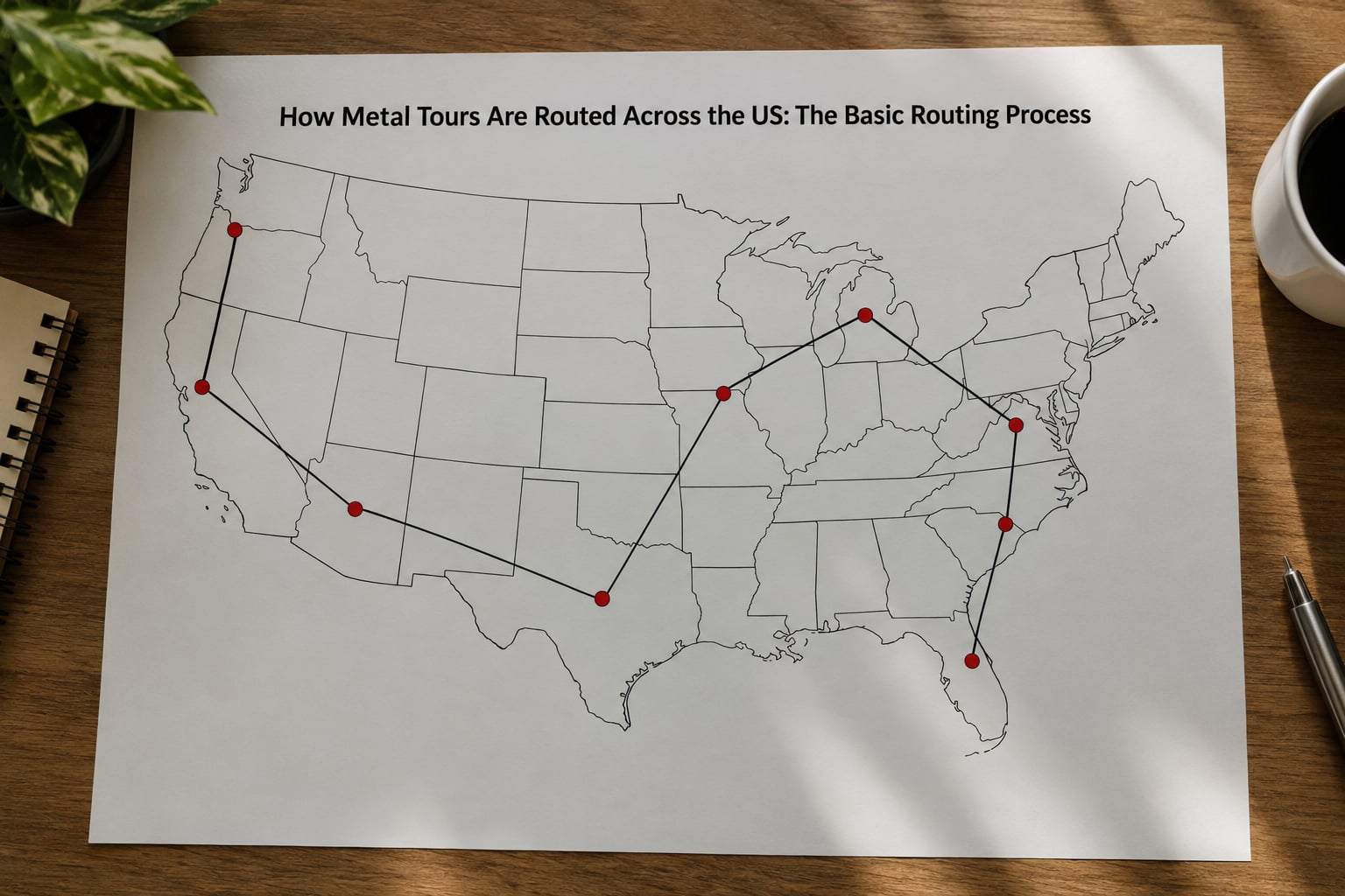 How Metal Tours Are Routed Across the US: The Basic Routing Process