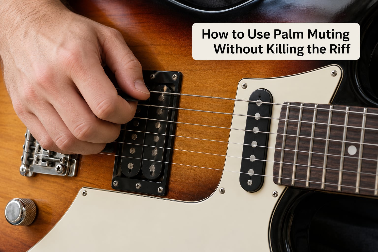 How to Use Palm Muting Without Killing the Riff