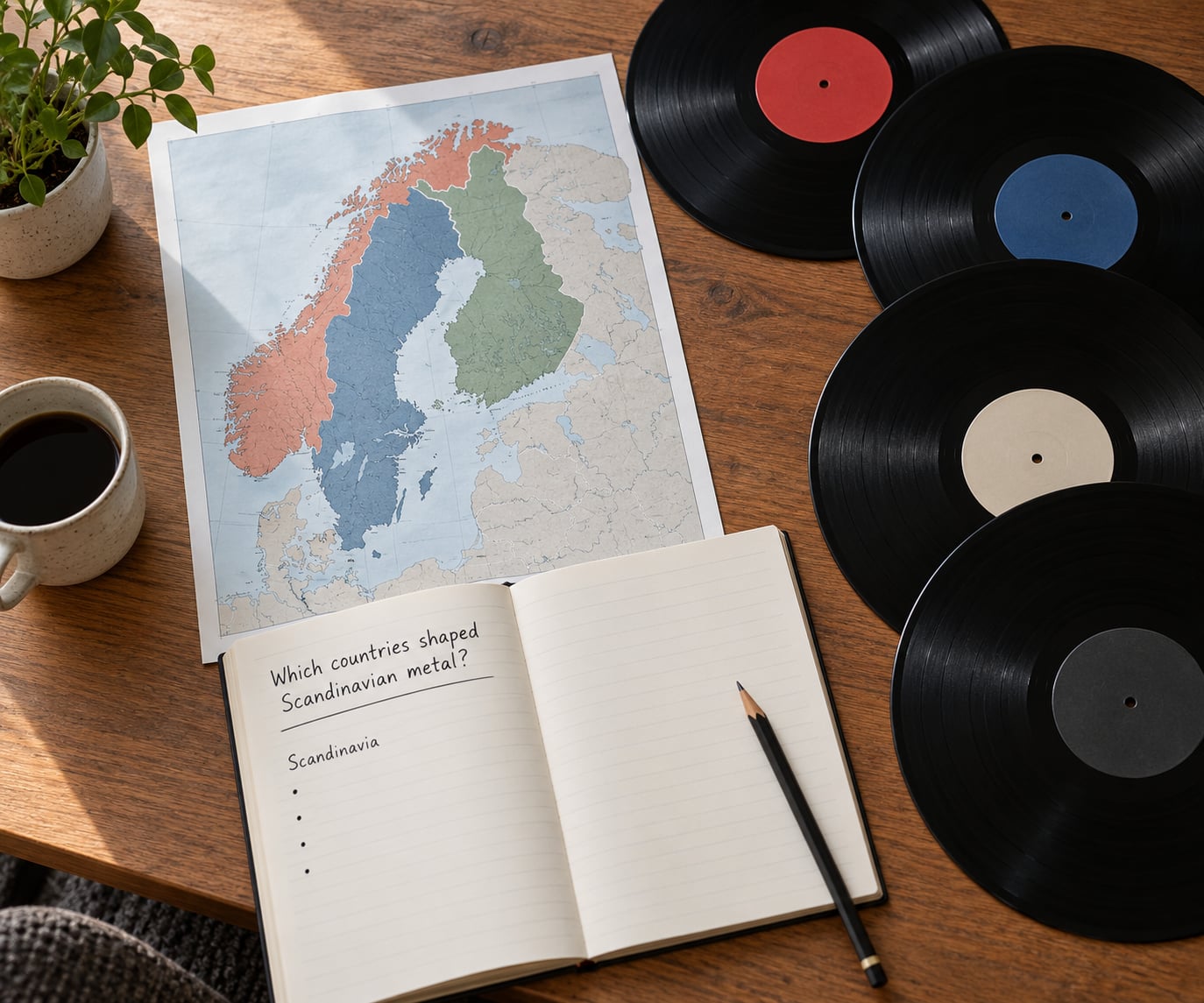 Which countries shaped Scandinavian metal?