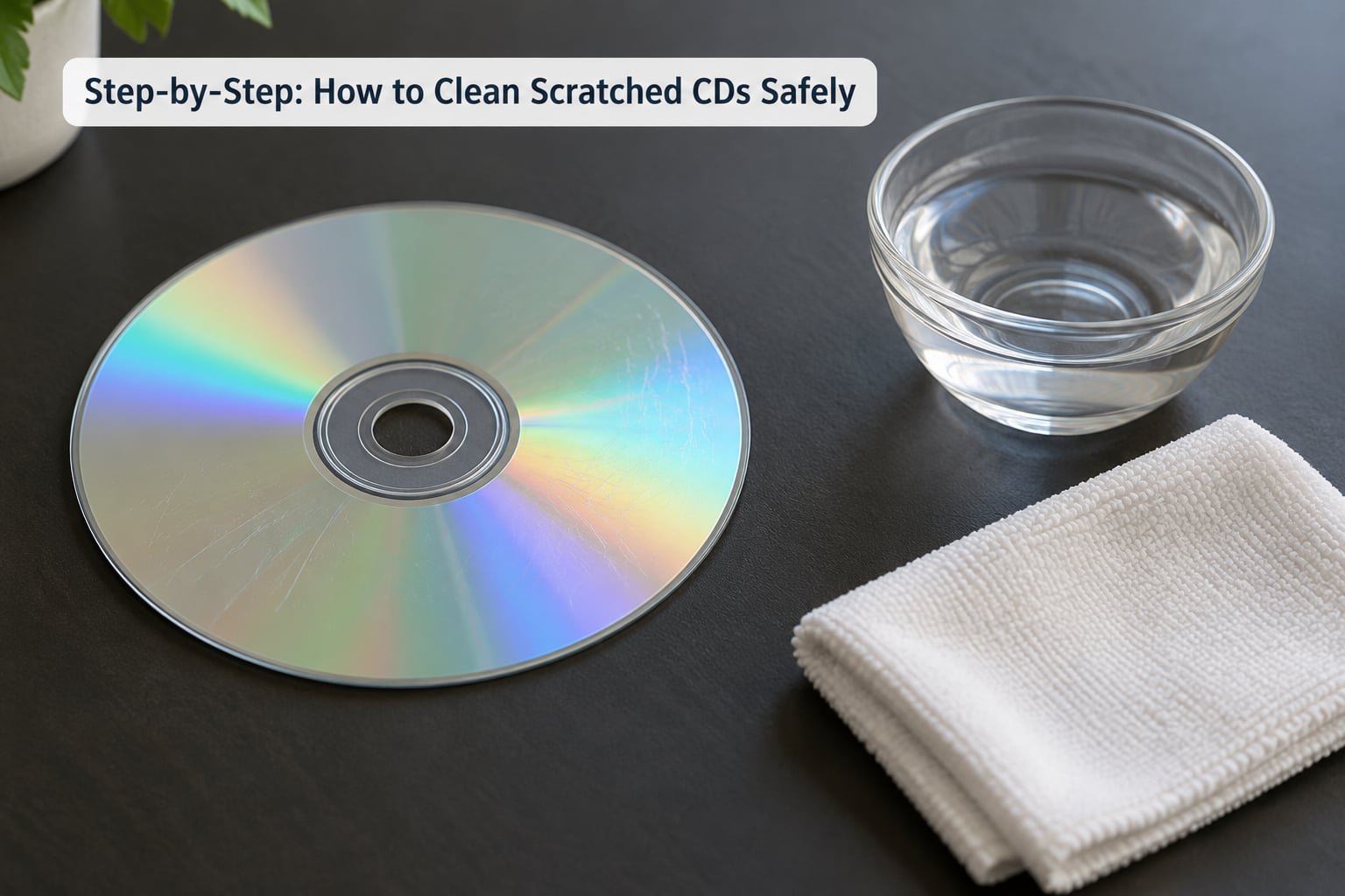 Step-by-Step: How to Clean Scratched CDs Safely