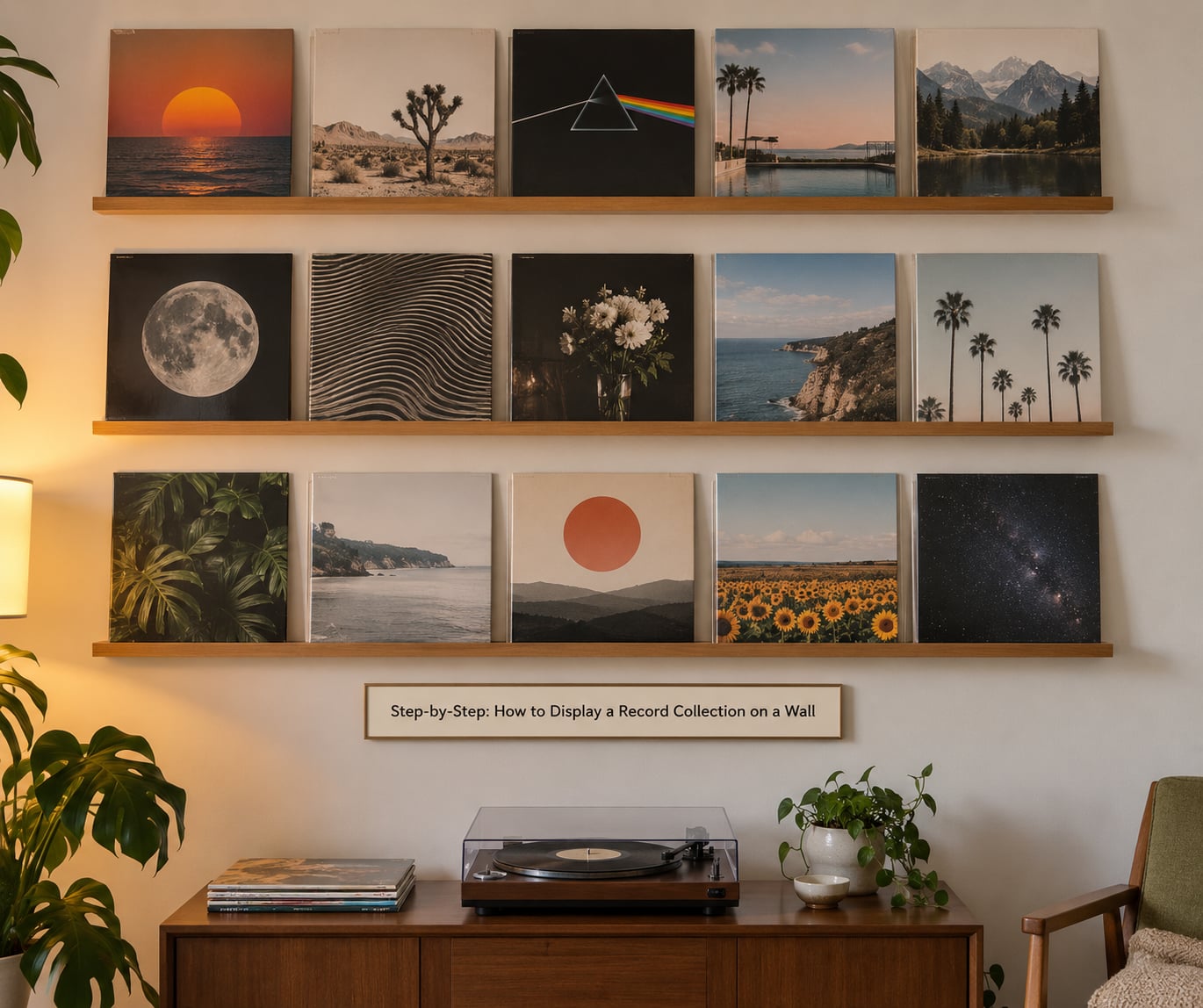 Step-by-Step: How to Display a Record Collection on a Wall
