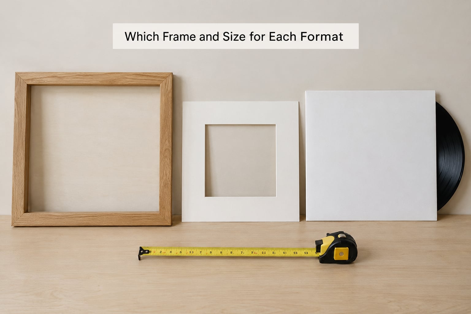 Which Frame and Size for Each Format