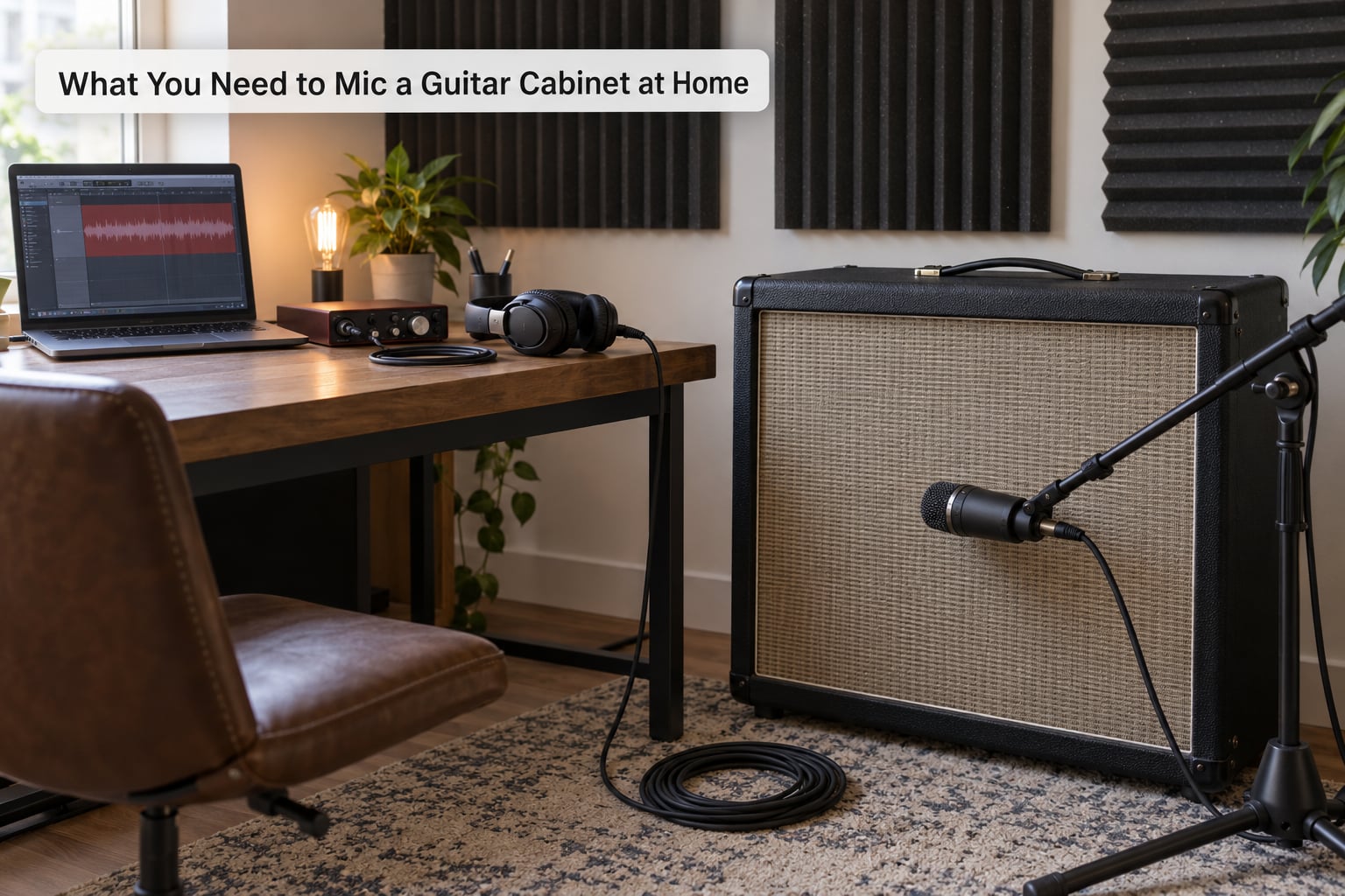 What You Need to Mic a Guitar Cabinet at Home