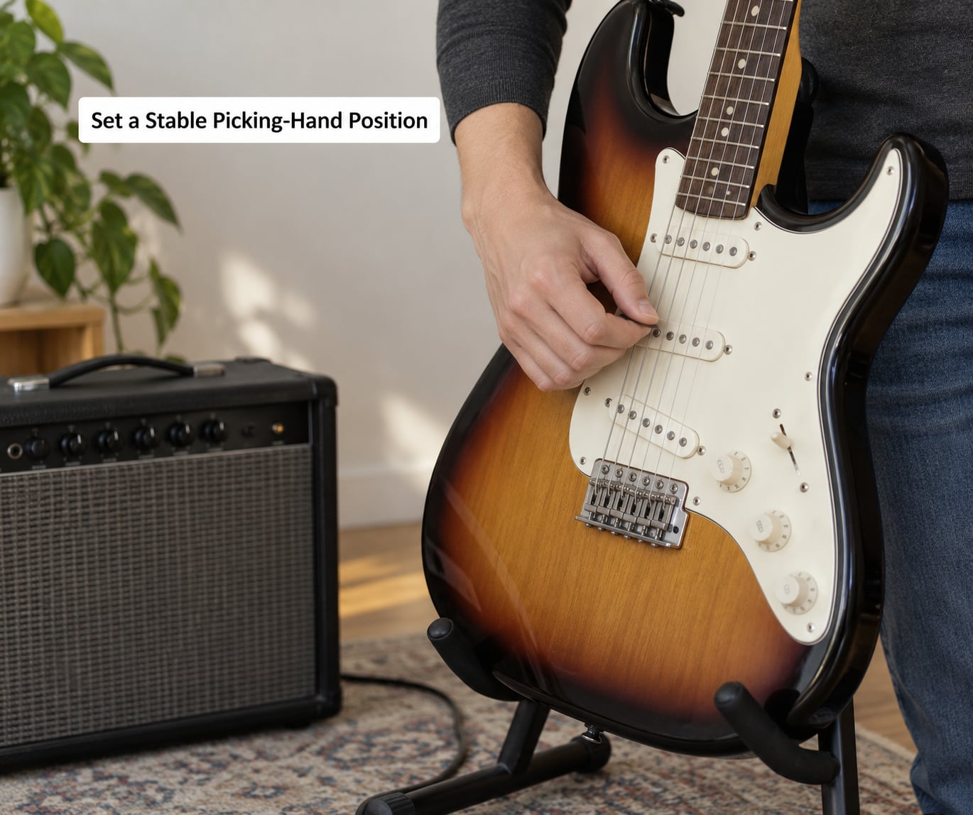 Set a Stable Picking-Hand Position