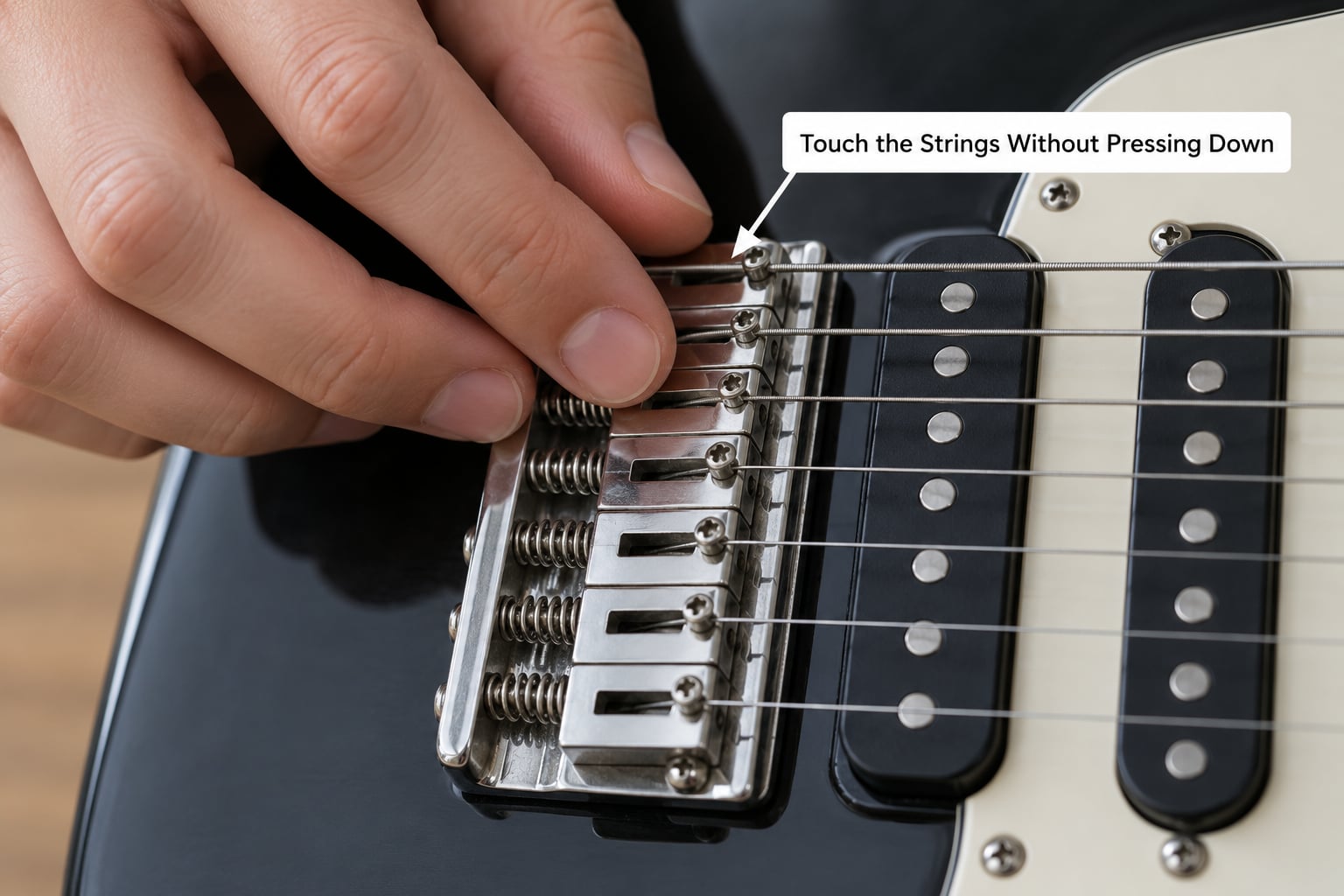 Touch the Strings Without Pressing Down