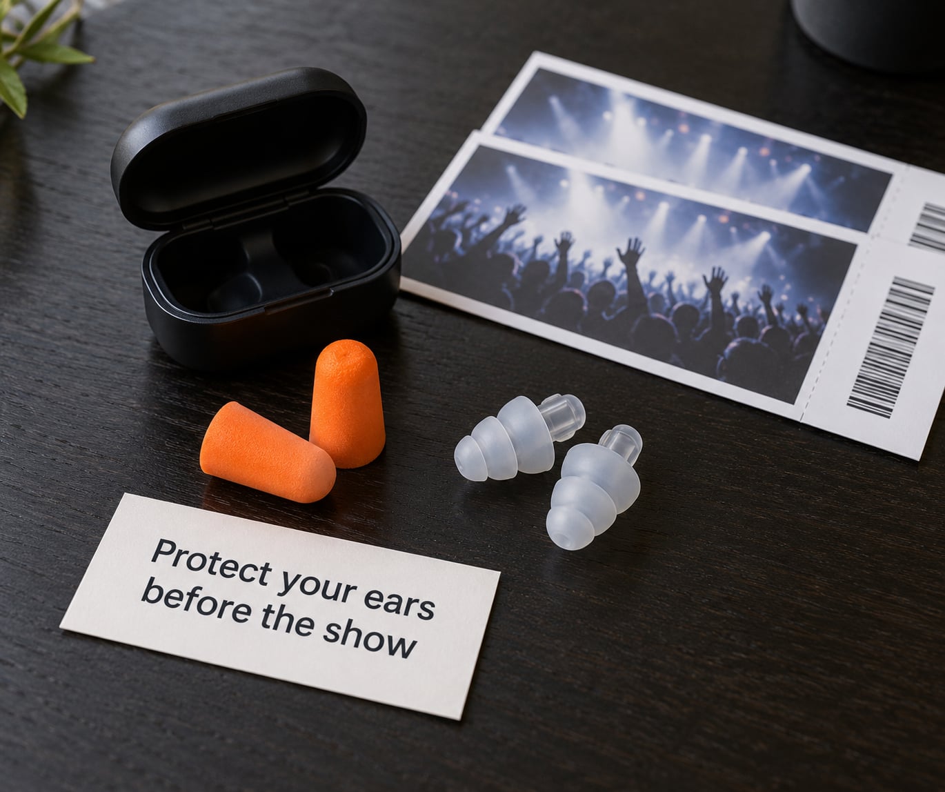Protect your ears before the show