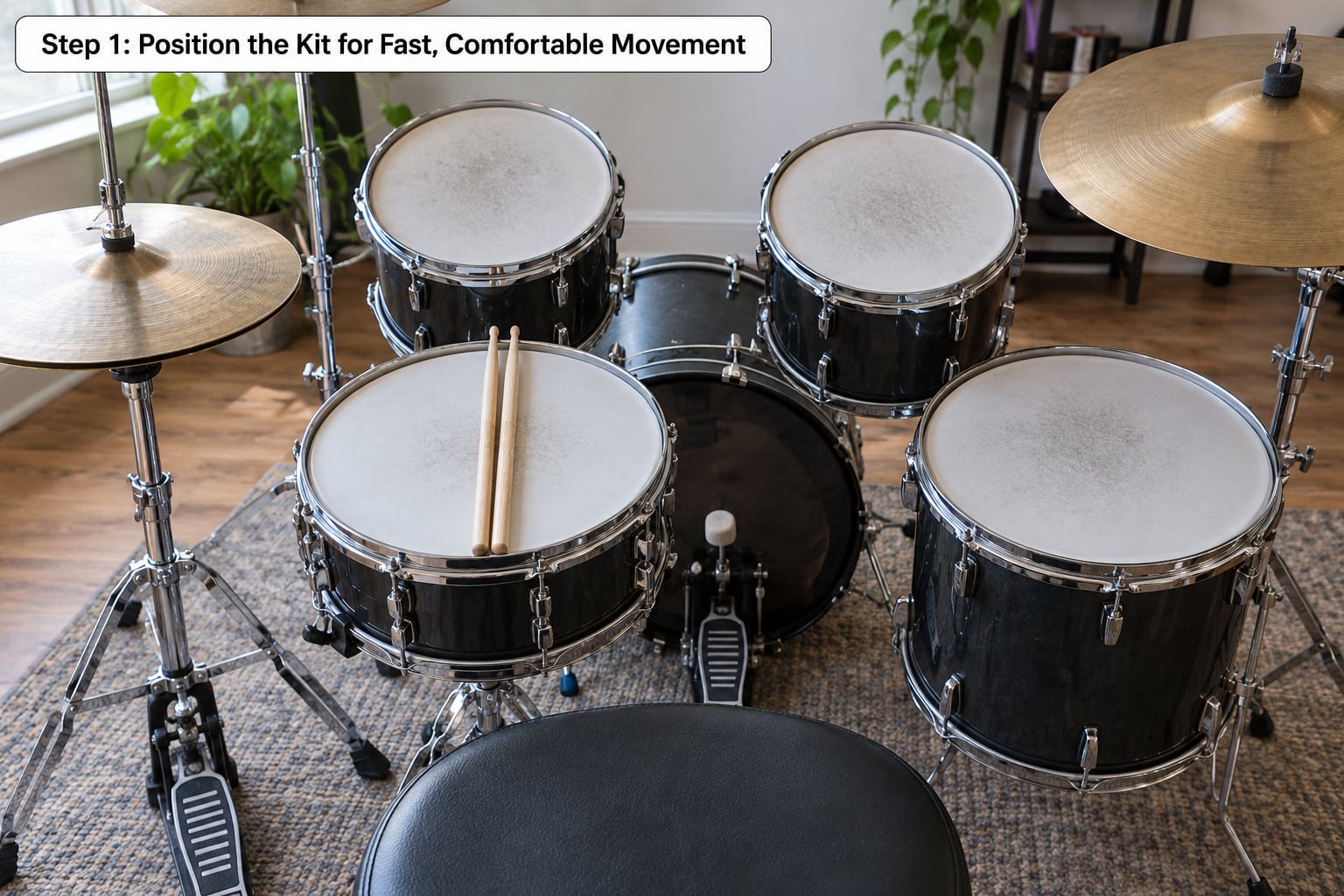 Step 1: Position the Kit for Fast, Comfortable Movement
