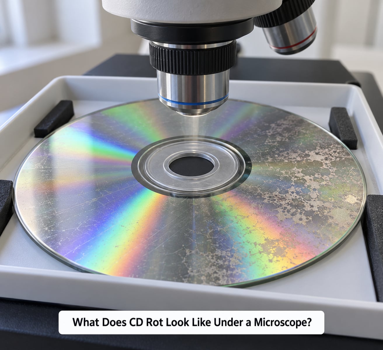 What Does CD Rot Look Like Under a Microscope?