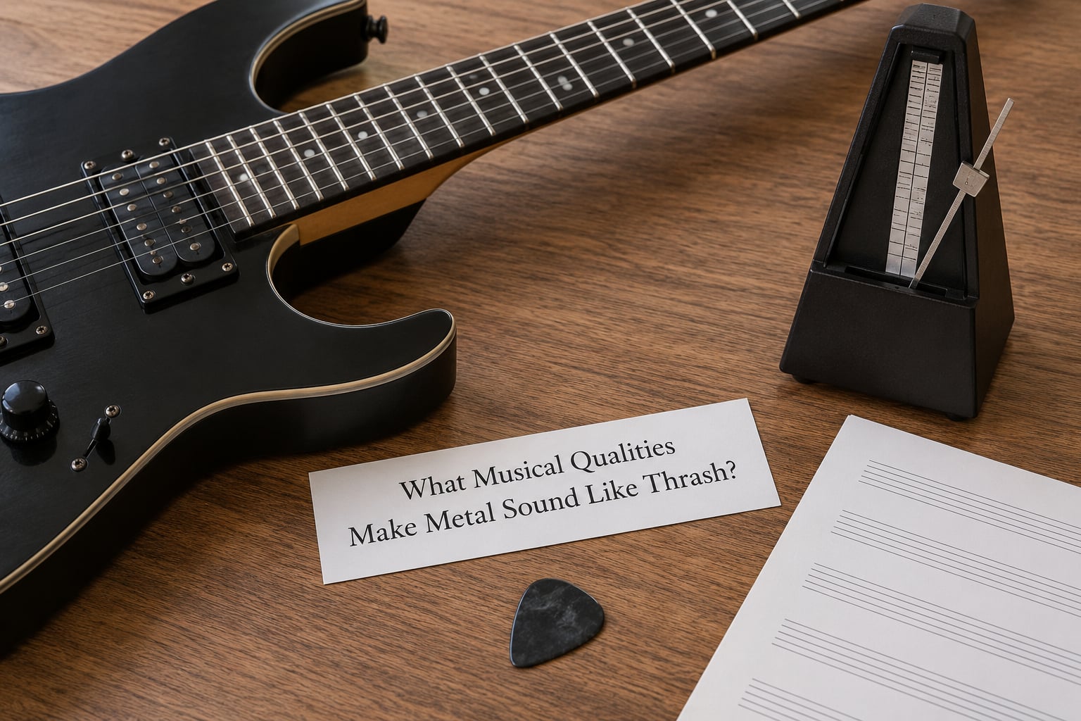 What Musical Qualities Make Metal Sound Like Thrash?