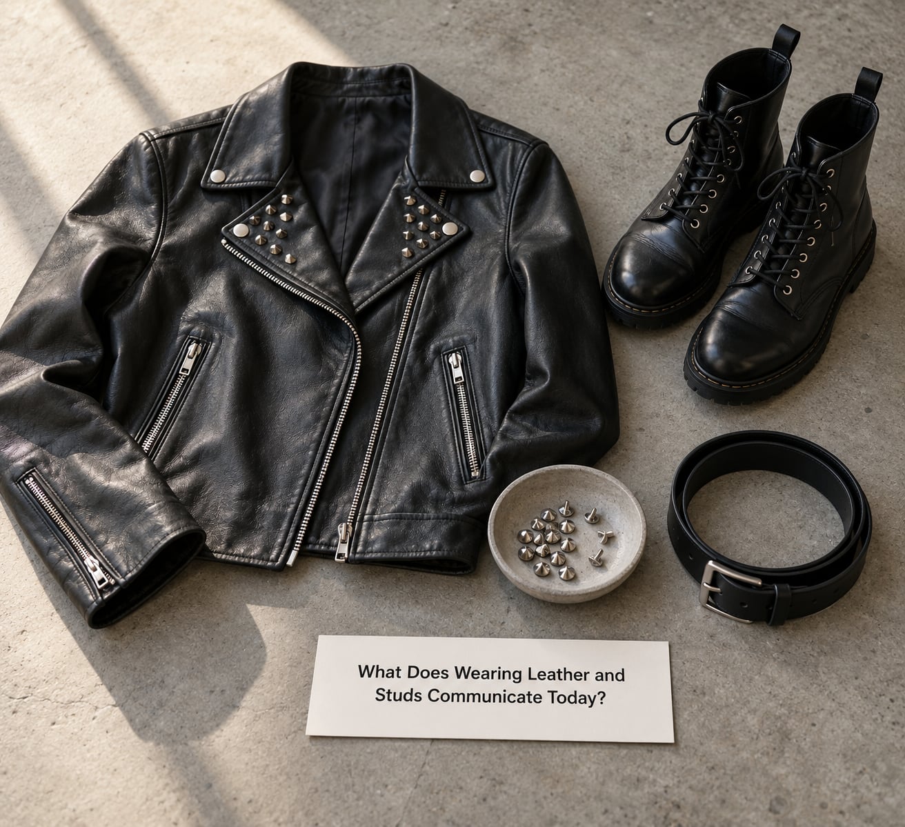 What Does Wearing Leather and Studs Communicate Today?